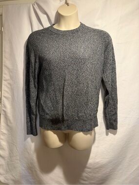 Michael Kors Men's Heathered Charcoal Crewneck Sweater